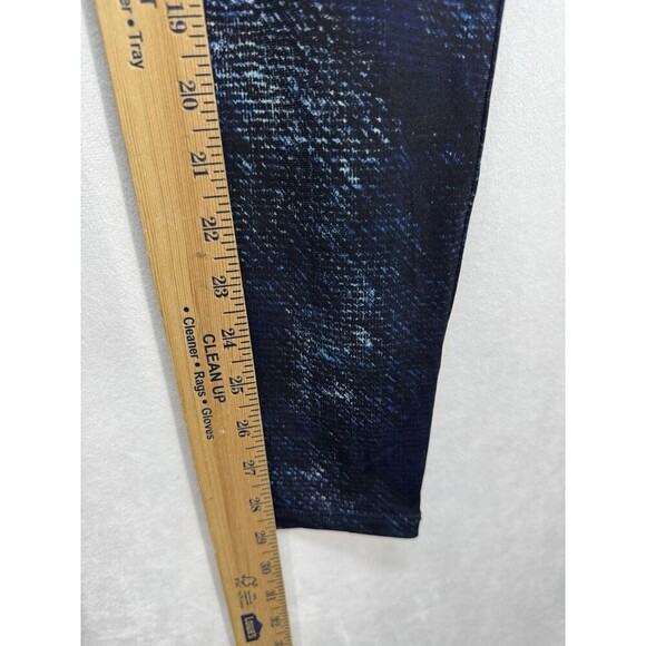 Clara SunWoo Ankle Pants Womens Small Black Blue Pull On Leggings Stretch USA - Picture 5 of 9